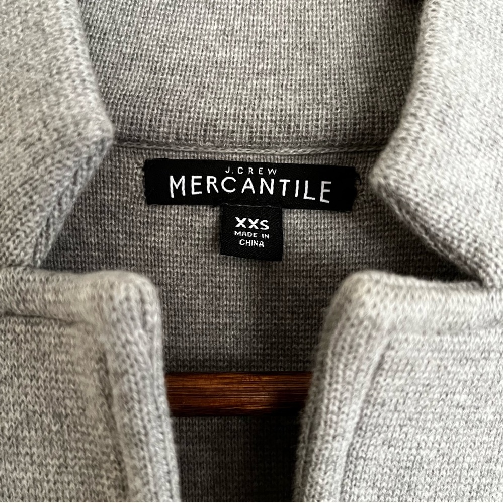 J. Crew Mercantile Sweater Blazer in Light Grey XXS - Picture 6 of 11